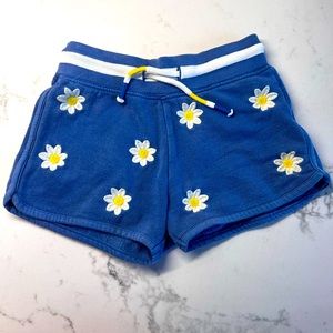Mini Boden Blue Daisy Shorts